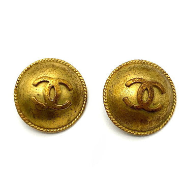 CHANEL vintage earrings here mark 94A circle round accessories