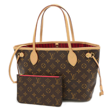 Louis Vuitton Monogram Neverfull PM Tote Bag with Pouch Pivoine M41245