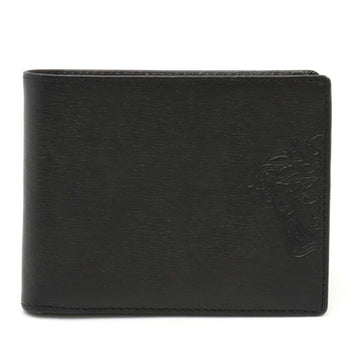 VERSACE Medusa embossed bi-fold wallet leather NERO black