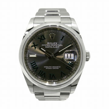 ROLEX Datejust 126200 Automatic Slate Green Roman Random Number Watch Men's