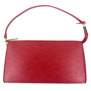 LOUIS VUITTON Pochette Accessoires Accessory Pouch M52967 AR0020 Epi Leather Red Women's