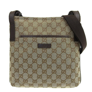 Gucci GG canvas shoulder bag brown