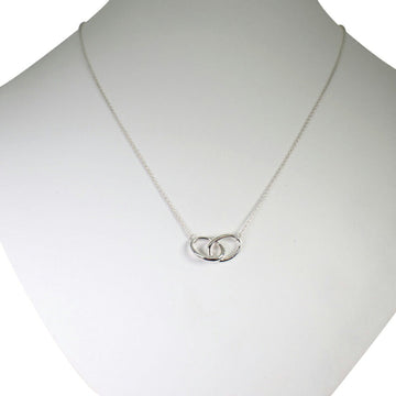 TIFFANY 925 double loop pendant necklace
