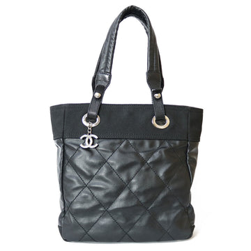 CHANEL Shoulder Bag Paris Biarritz Tote PM Black Ladies