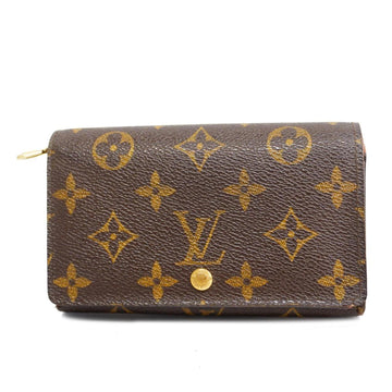 LOUIS VUITTON Wallet Monogram Portefeuille Tresor M61736 Brown Men's Women's