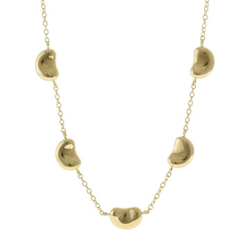 TIFFANY Bean necklace 18-karat gold K18 yellow Lady's &Co.