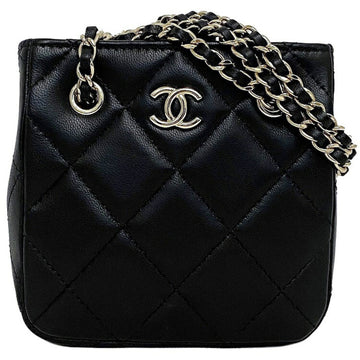 Chanel Shoulder Bag Chain Clutch Black Gold Matrasse AP2547 Leather Lambskin 3 CHANEL Coco Mark Quilting 2021