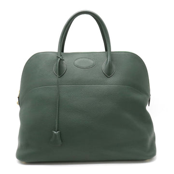 HERMES Bolide 45 Boston Bag Handbag Taurillon Clemence Leather Green B engraved