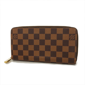 LOUIS VUITTONAuth  Damier Zippy Wallet N60015 Long Wallet [bi-fold]