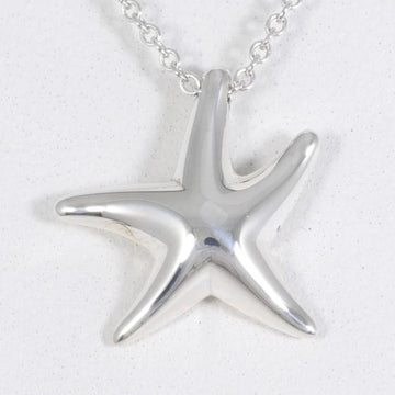 TIFFANY starfish silver necklace bag gross weight about 3.0g 41cm jewelry