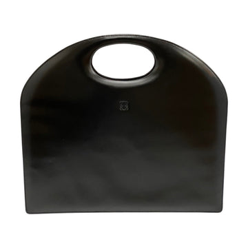 LOEWE Anagram Logo Calf Leather Genuine Handbag Mini Tote Bag Black