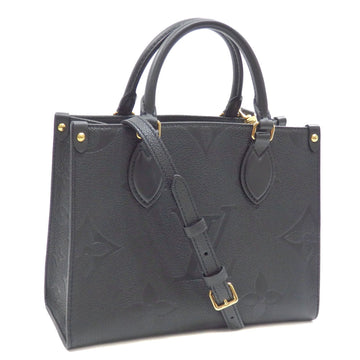 LOUIS VUITTON Tote Bag Monogram Empreinte On the Go PM Women's M45653 Noir Black Shoulder Giant