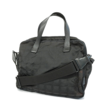 CHANELAuth  New Travel Line 2WAY Bag Women's Nylon Canvas Handbag,Shoulder Bag