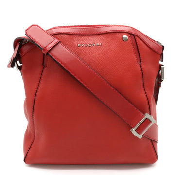 BVLGARI Octo shoulder bag leather red 37442