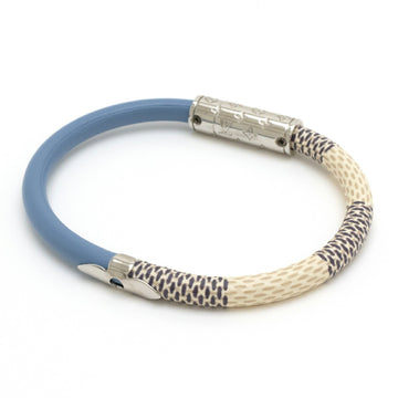 Louis Vuitton Damier Azur Brasserie Daily Confidential Bracelet Bangle Blue Light