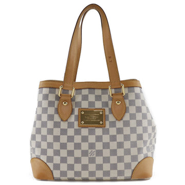 LOUIS VUITTON Hampstead PM Damier Azur Canvas White CA1039 Women's Tote Bag