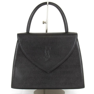 YVES SAINT LAURENT Handbag Leather Black Ladies