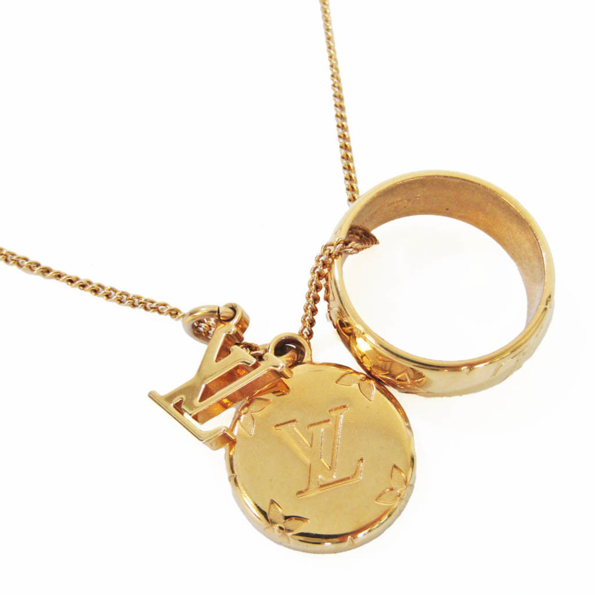 Louis Vuitton/Louis Vuitton M80189 Ring Necklace Monogram Gold