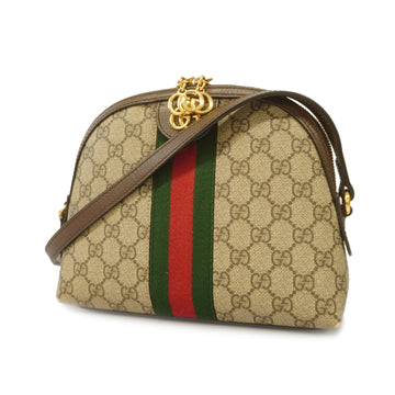 GUCCIAuth  Ophidia 499621 Women's GG Supreme Shoulder Bag Beige