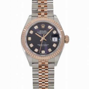 ROLEX Datejust 28 279171G Random Aubergine x 10P Diamond Ladies Watch