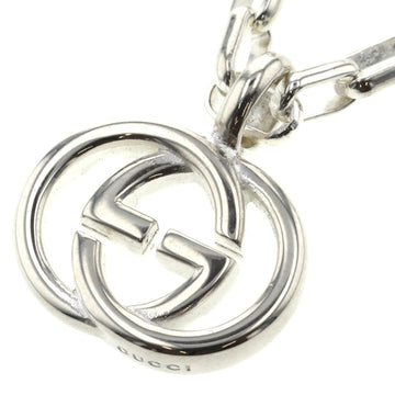 GUCCI necklace interlocking G GG logo chain silver 925 men's