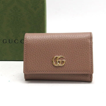 GUCCI Petite Marmont Trifold Compact Wallet Pink Beige