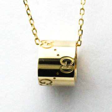 GUCCI G Icon Yellow Gold [18K] No Stone Men,Women Fashion Pendant Necklace [Gold]