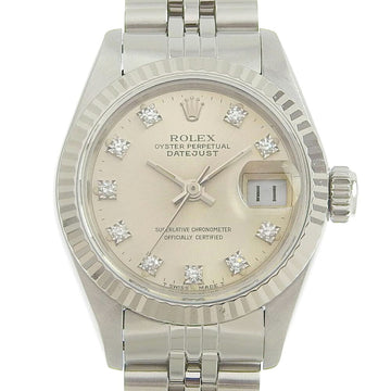 Rolex Datejust ladies self-winding watch 10P diamond 69174G R number 2022/08 overhauled