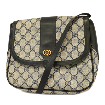 GUCCIAuth  GG Supreme 001 261 4425 Women's Shoulder Bag Navy