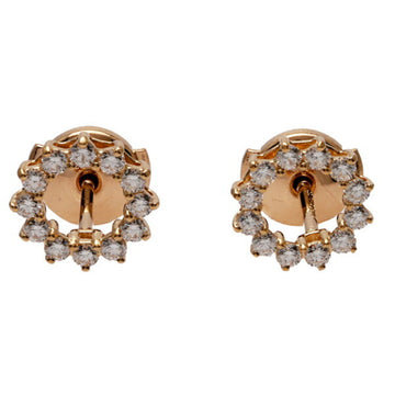 TIFFANY Open Circle K18PG Pink Gold Earrings
