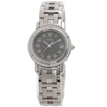 HERMES CL4.211 Clipper Watch Stainless Steel/SS Ladies