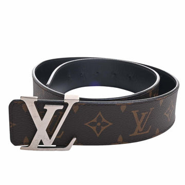 LOUIS VUITTON Monogram Suntulle LV Initial Reversible Belt #80 32 M9821 Brown Black 97cm Ladies