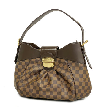 LOUIS VUITTON Shoulder Bag Damier Sistina MM N41541 Ebene Women's