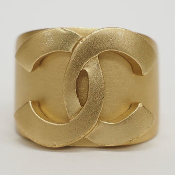 CHANEL coco ring gold thick ladies