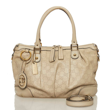 Gucci Shima Suki Hawaii Limited Handbag Shoulder Bag 247902 Off-White Leather Ladies GUCCI