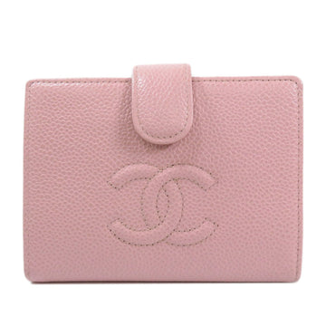 Chanel Coco Mark Bi-Fold Wallet Caviar Skin Ladies CHANEL