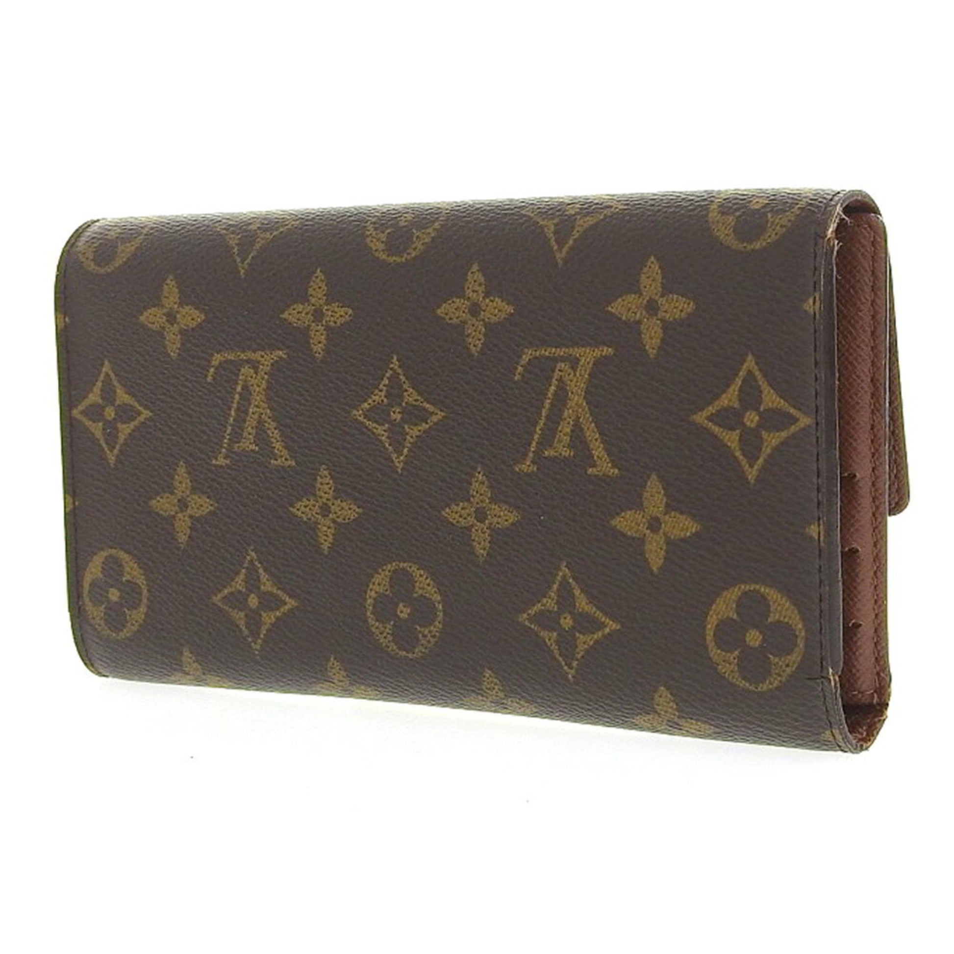 Louis Vuitton Porte Tresor Monogram Mat International Long Wallet Gold