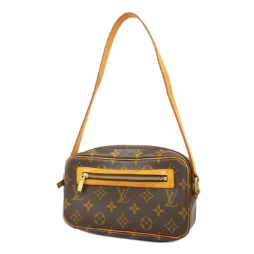 LOUIS VUITTONAuth  Monogram Pochette Shite M51183 Women's Shoulder Bag