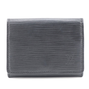 LOUIS VUITTON/ M62292 Anvelop Culte de Visite Business Card Holder Epi Case Black Men's