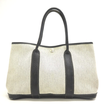 HERMES Garden Party TPM Handbag Gray Ladies