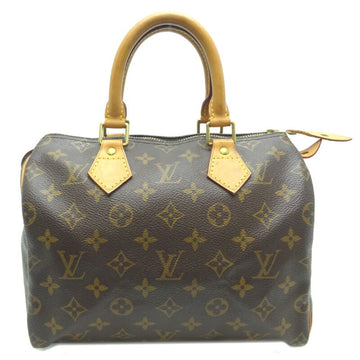 LOUIS VUITTON Speedy 25 Women's Handbag M41528 Monogram Ebene [Brown]