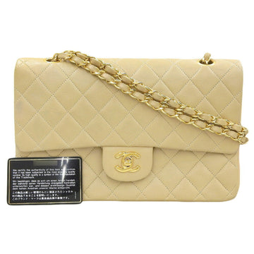 CHANEL here mark matelasse 25 chain shoulder double flap A01112