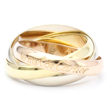 CARTIER Trinity Pink Gold [18K],White Gold [18K],Yellow Gold [18K] Fashion No Stone Band Ring Gold