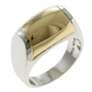 BVLGARI Tronchette Ring No. 11 K18 White Gold Women's