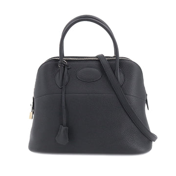 HERMES Bolide 31 2way hand shoulder bag Taurillon Clemence black T stamp