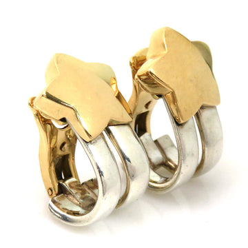HERMES Earrings Star Gold x Silver Metal Material Women's