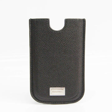 DOLCE & GABBANA Leather Phone Pouch/sleeve For Phone 5 Black Mobile case Smartphone case BP1641