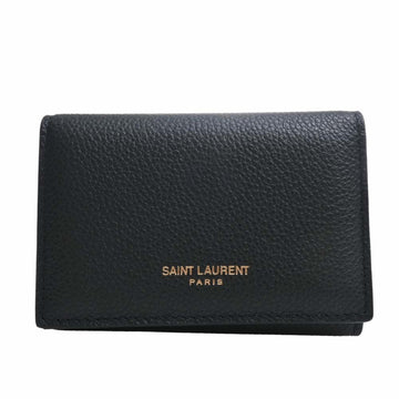 SAINT LAURENT Leather 6 Row Key Case 360432 Green Ladies