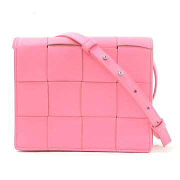 Bottega Veneta Shoulder Bag Maxi Intrecciato Cassette Mini ROSA (Pink) Lamb Leather BOTTEGA VENETA Women's