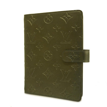 LOUIS VUITTON Notebook Cover Monogram Matte Agenda MM R20922 Noir Men's Women's Unisex